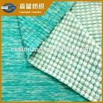 反包提花陽(yáng)滌毛圈布 Jacquard melange spandex terry